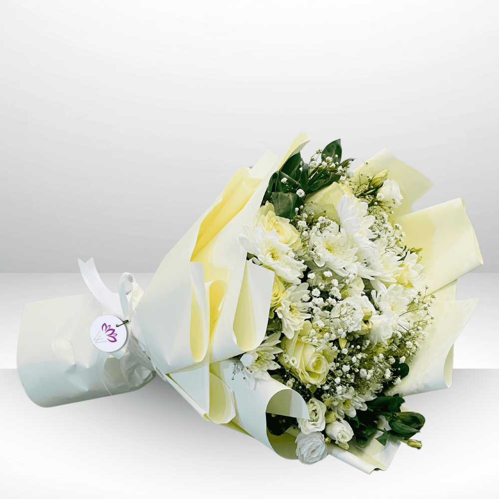 Simple white bouquet