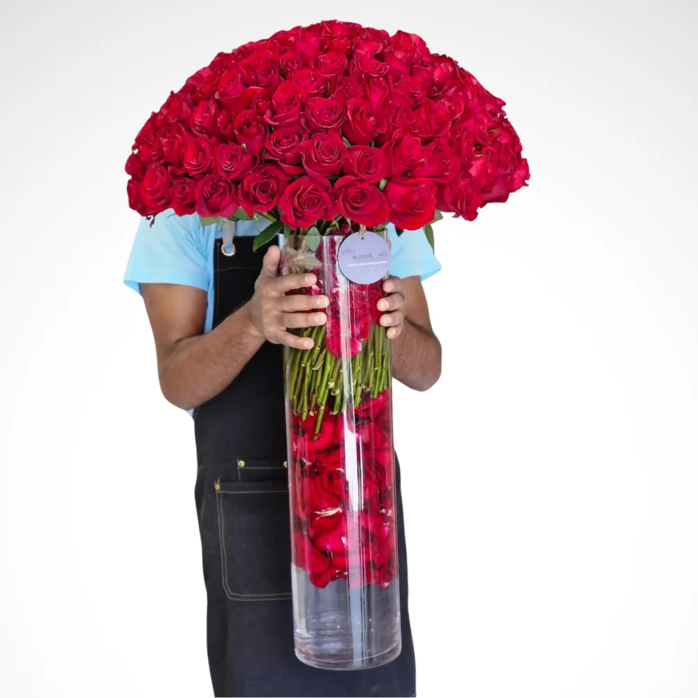 Heartbeats & Hugs - 150 Red Rose