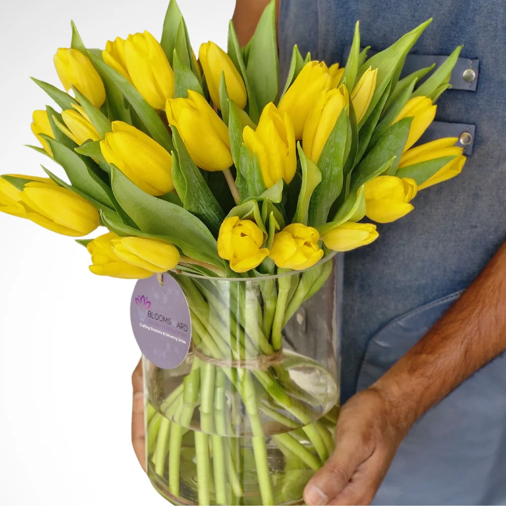 Adorable Hug - 30 yellow tulip